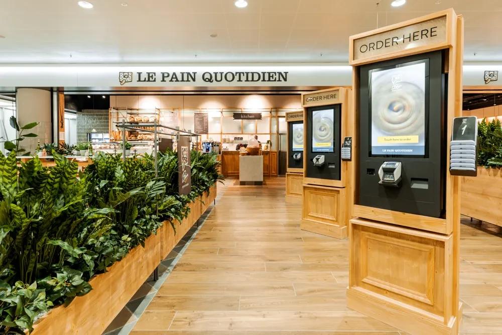 Jamezz kiosk at Le Pain Quotidien