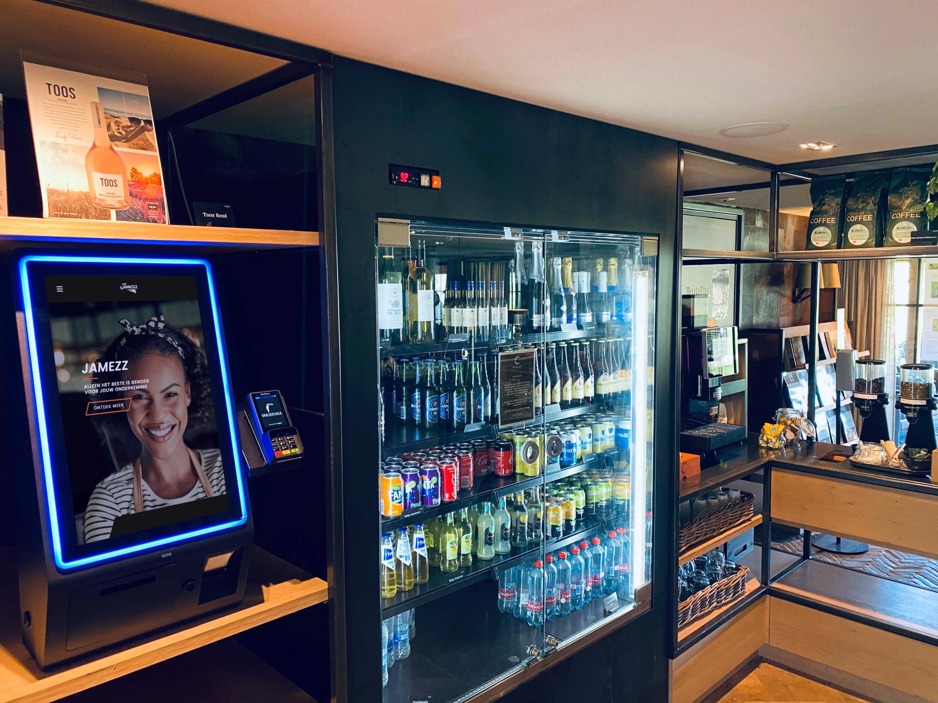 Jamezz kiosk at Van der Valk