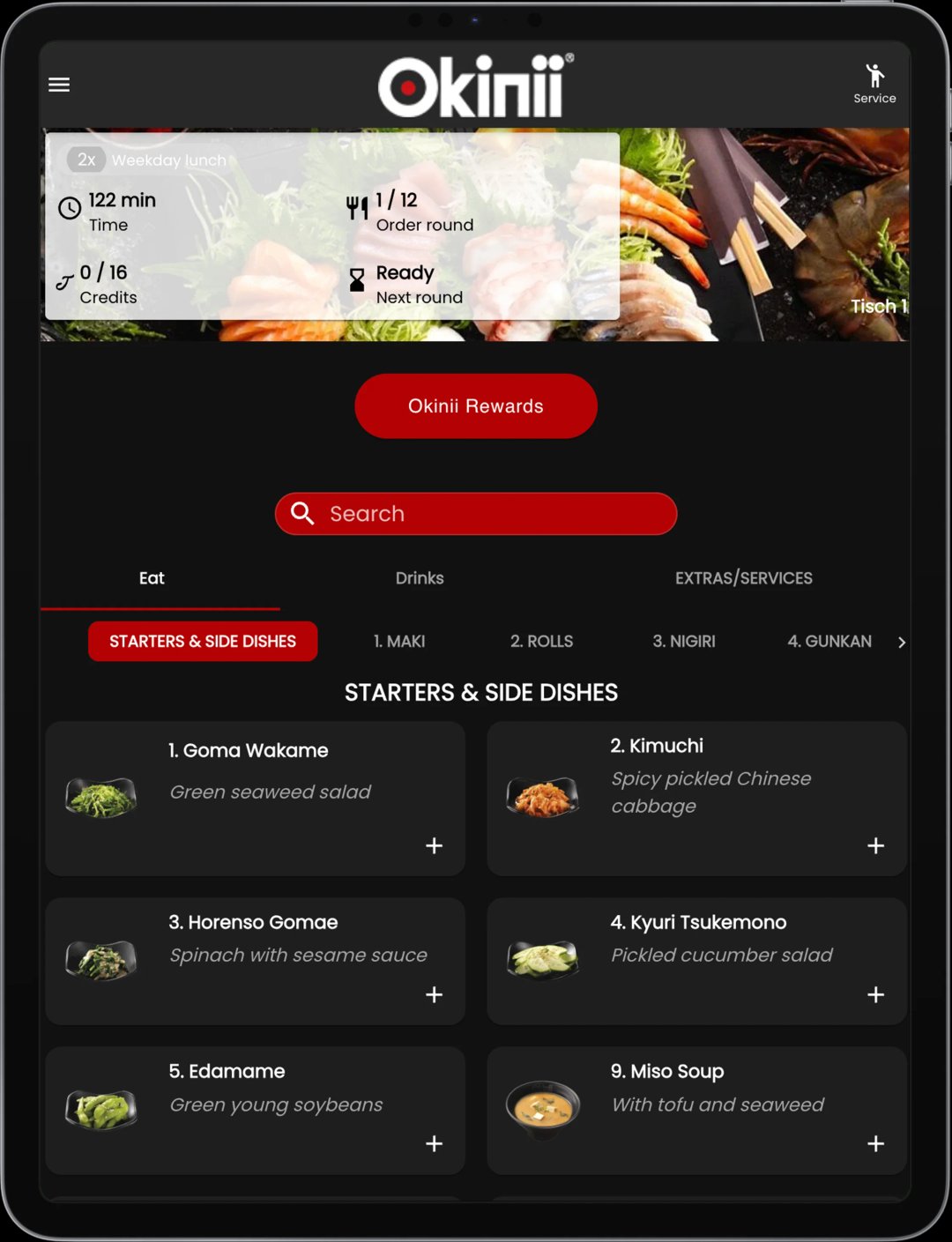 Jamezz All You Can Eat tablet ordering - okinii