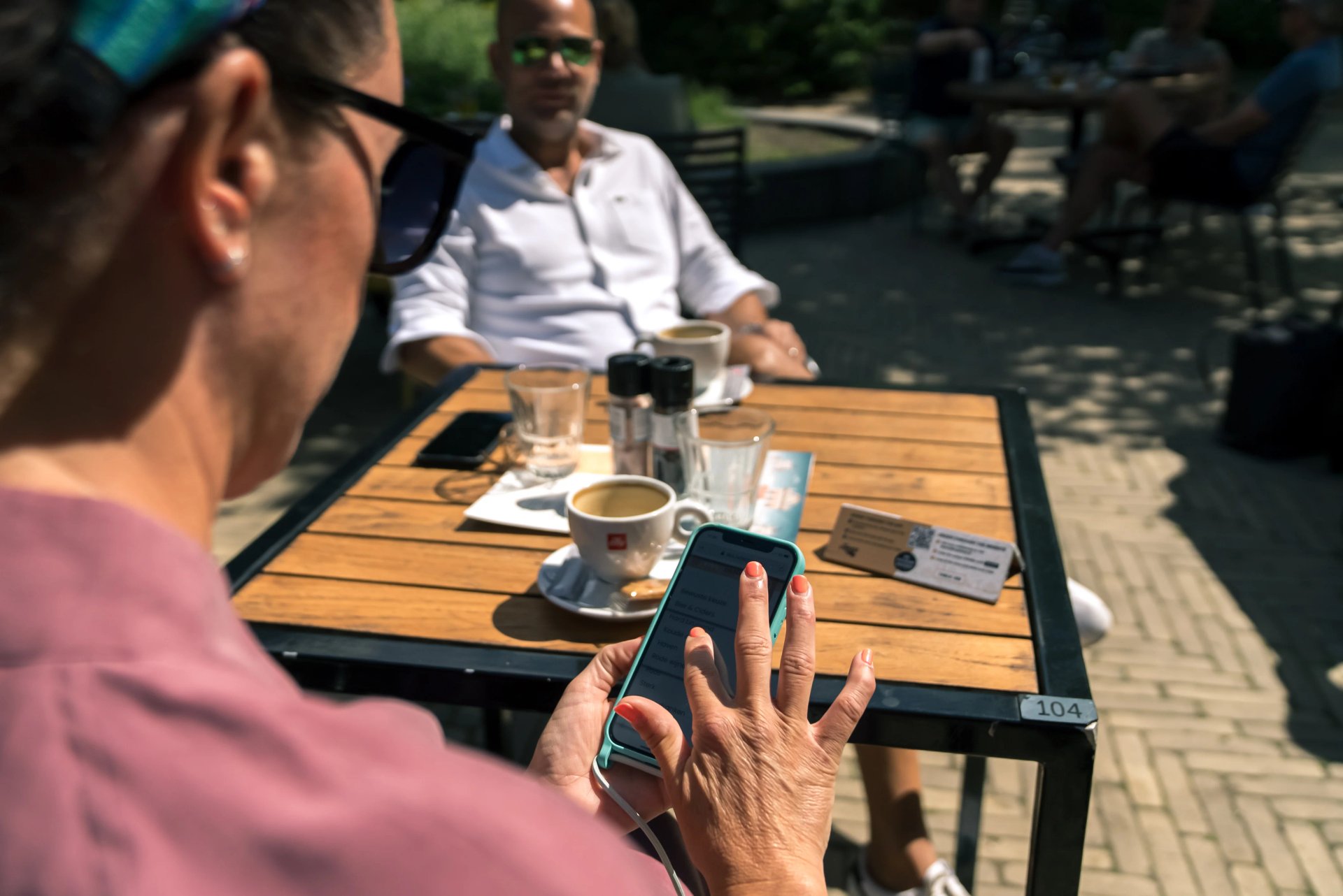 QR code ordering on university campus - per building
